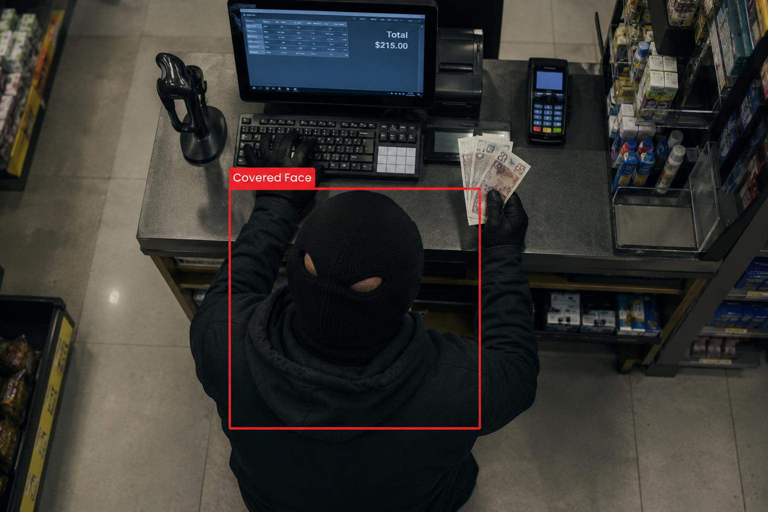 Banking camera feed