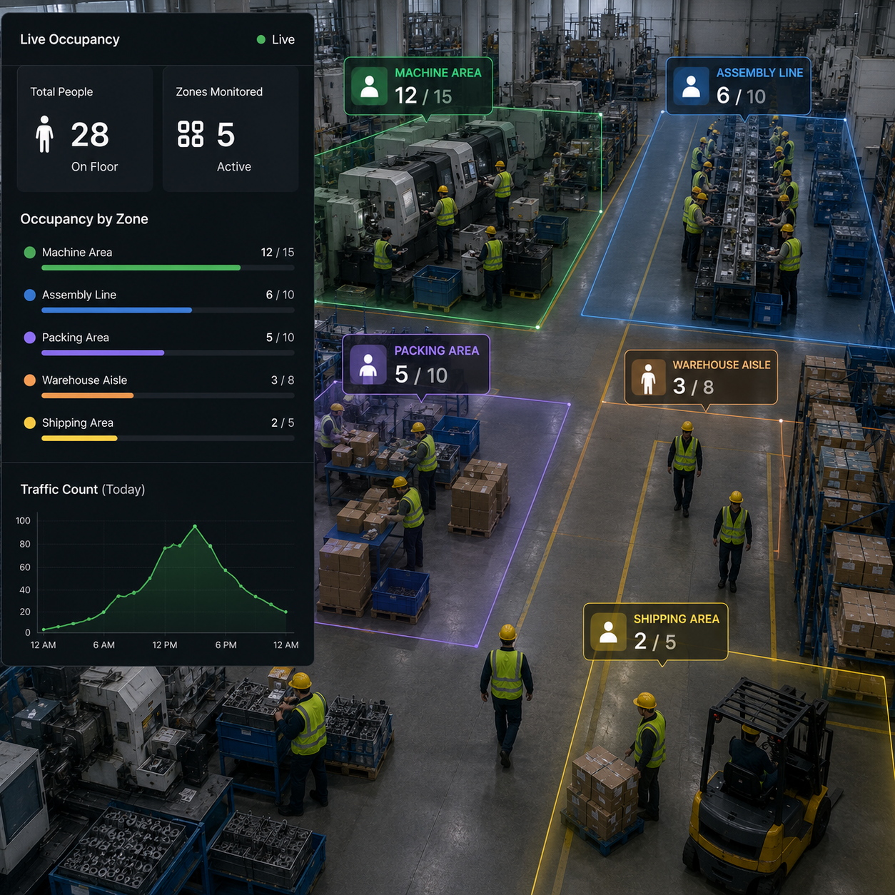 Occupancy and traffic counting