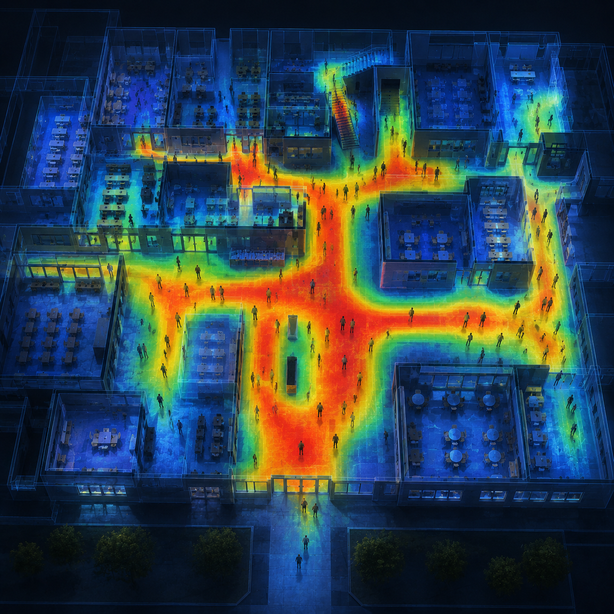 Daily movement heatmaps 