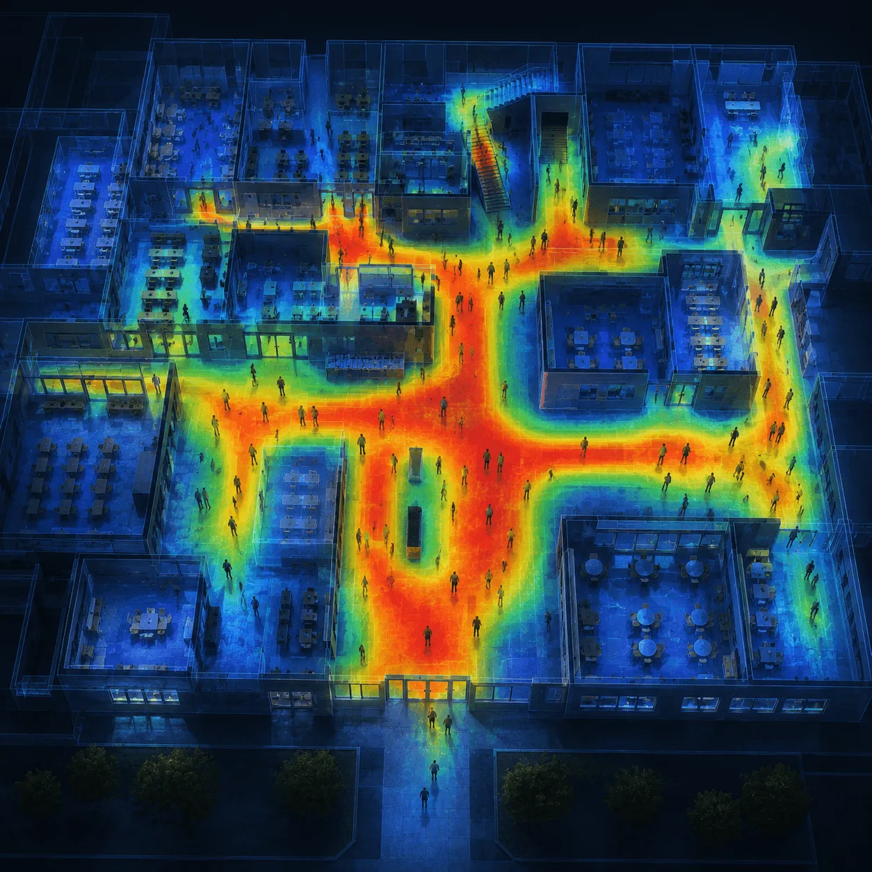 Heatmaps of actual space usage