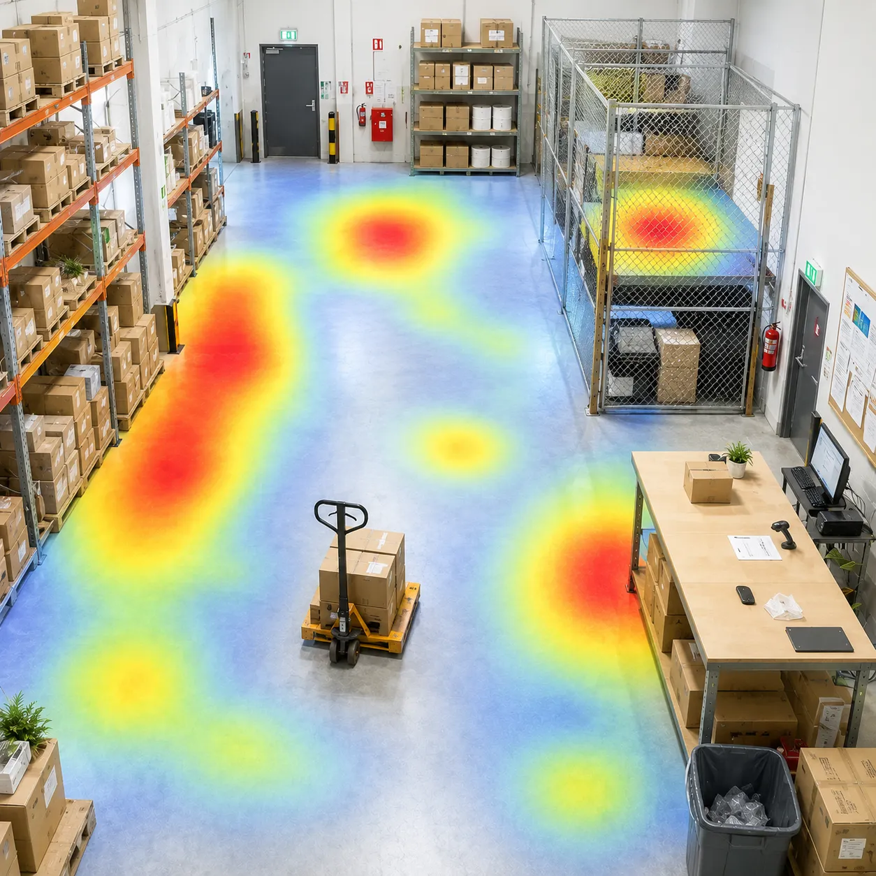 Stockroom & blind-spot monitoring