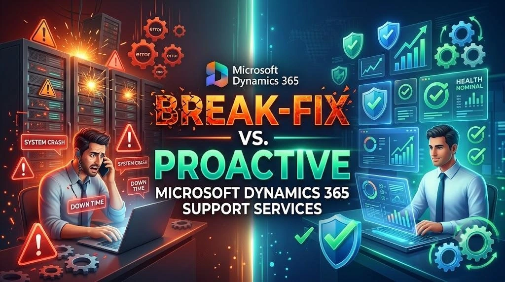 Break-Fix vs Proactive Microsoft Dynamics 365 Support Services